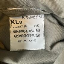 デッド　80s オランダ軍 KL ミリタリー ファティーグシャツ　表記47-49 ミリタリーシャツ vintage ワークシャツ_画像2