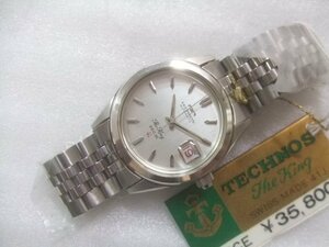  dead stock unused 60s rare high class Tecnos The King self-winding watch wristwatch U842