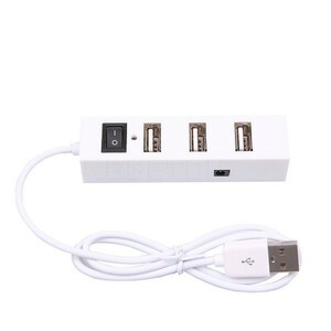 [ new goods ]USB hub 4 port USB2.0 ( four angle )( white )