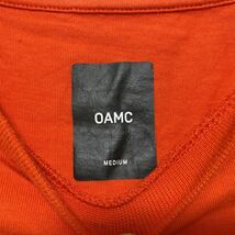 新品 OAMC オーエーエムシー 半袖Tシャツ オレンジ / オフホワイト オーバーサイズ ビッグシルエット_画像4