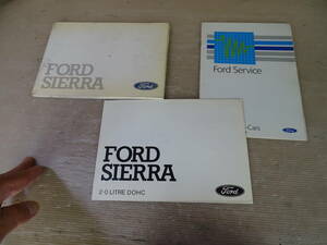 FORD/SIERRA&SAPPHIRE/OWNER'S HANDBOOK(Cosworth contains ) 2209-SIE