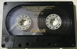 カセットテープ　maxell　UDⅡ50　ハイポジ　TYPEⅡ　爪あり