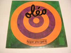 ●EURO JAZZ LP●OLEO / HOPE YOU GET IT