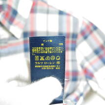 A503 ◇ RALPH LAUREN | ラルフローレン　半袖シャツ　チェック柄　中古　サイズ７/１３０/６４_画像7