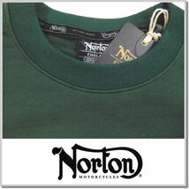 ノートン Norton ベーシック３Dロゴトレーナー 223N1305-66(GREEN)-L クルースエット カットソー_画像2