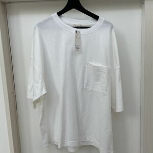 新品　未使用　大きい　XL 5L相当 オーバーサイズ　タグ付き　メンズ　白色　半袖　Tシャツ シャツ　トップス　ポケットTシャツ