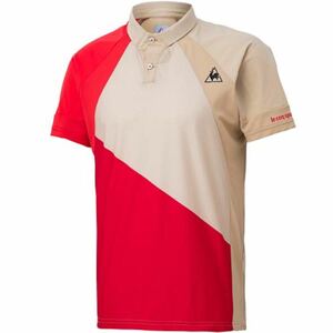 le coq sportif ルコックスポルティフ テニスウェア 半袖ポロシャツ QTMPJA40 ブラウン(茶) メンズL 新品