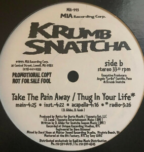 Krumb Snatcha Killer In Me 12 promo