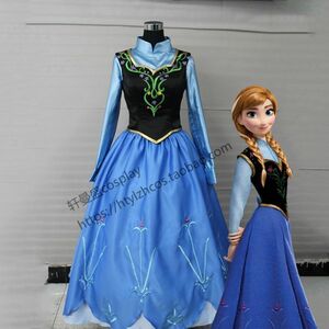 xd091ディズニー Frozen アナと雪の女王 アナ Anna プリンセス ワンピース ドレス ハロウィン コスプレ衣装