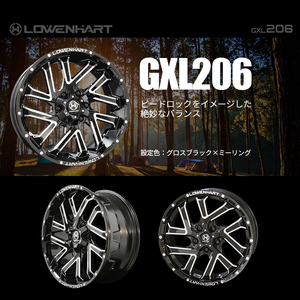 4本セット LOWENHART GXL206 20x8.5J 6/139.7 +20 COMFORSER CF3000 F2 M/T 265/50R20 プラド オフロード ハイラックス