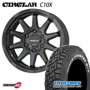 4本セット KYOHO ENKEI サーキュラー C10X 17x8.0J 6/139.7 +20 MB TOYO OPENCOUNTRY R/T 265/65R17 ホワイトレター プラド ハイラックス