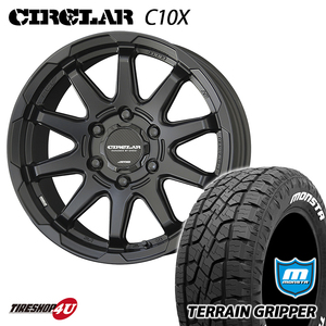 4本セット KYOHO ENKEI サーキュラー C10X 17x8.0J 6/139.7 +20 MB MONSTA TERRAIN GRIPPER 265/70R17 ホワイトレター プラド