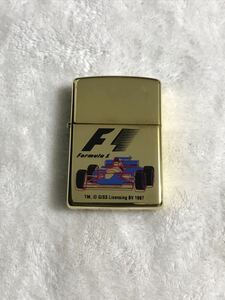 ZIPPO ジッポー ジッポ F1 未使用品　1996年製　フォーミュラー1 オイルライター　金色　ゴールド