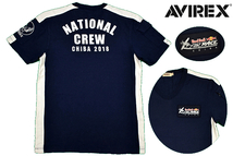 Y-4993★送料無料★美品★AVIREX RedBull AIR RACE レッドブル エアレース NATIONAL CREW 2018 ナショナルクルー 千葉★半袖 Ｔ-シャツ Ｍ_画像1