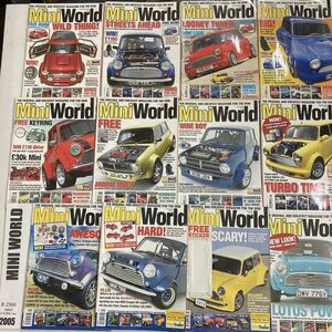 B2966　2005　12冊セット「「MINI WORLD」　ミニワールド　英国　旧車雑誌　英国車　ビンテージ　自動車