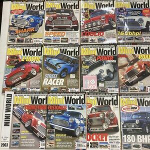 B2964　2003　12冊セット「「MINI WORLD」　ミニワールド　英国　旧車雑誌　英国車　ビンテージ　自動車