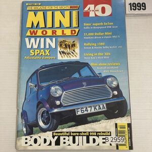 B2959　1999　「MINI WORLD」　ミニワールド　英国　旧車雑誌　英国車　ビンテージ　自動車