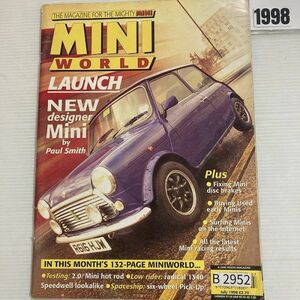 B2952　1998　「MINI WORLD」　ミニワールド　英国　旧車雑誌　英国車　ビンテージ　自動車