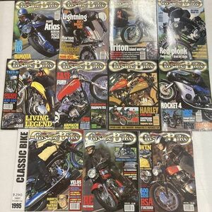 B2943　1995　11冊セット「CLASSIC BIKE」　クラシックバイク　英国　旧車雑誌　英国車　ビンテージ　自動車