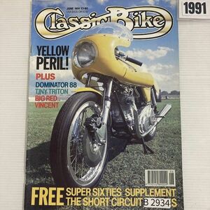 B2934　1991　「CLASSIC BIKE」　クラシックバイク　英国　旧車雑誌　英国車　ビンテージ　自動車