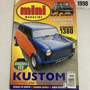 B2985　1998　「MINI MAGAZINE」　ミニマガジン　英国　旧車雑誌　英国車　ビンテージ　自動車