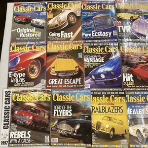 B2752　1997　12冊セット　「CLASSIC CARS」クラシックカー 英国 旧車雑誌 ビンテージカー 英国車 ヴィンテージ 自動車