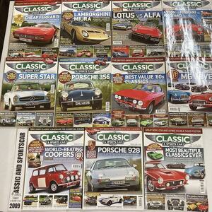 B2801　2009　11冊セット「CLASSIC AND SPORTSCAR」英国旧車雑誌　英国車 雑誌 旧車　ビンテージ　クラシックカー　自動車