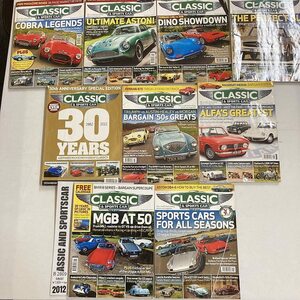 B2809　2012　9冊セット「CLASSIC AND SPORTSCAR」英国旧車雑誌　英国車 雑誌 旧車　ビンテージ　クラシックカー　自動車