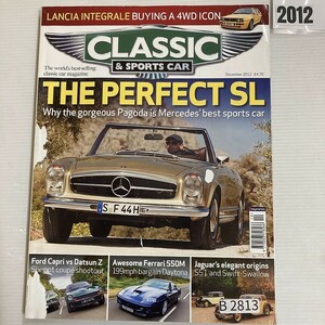 B2813　2012「CLASSIC AND SPORTSCAR」英国旧車雑誌　英国車 雑誌 旧車　ビンテージ　クラシックカー　自動車
