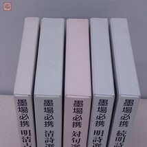 墨場必携 林田芳園 5冊セット 二玄社 初版多数有 函入 明清古詩選/続明詩選/明詩選/清詩選/対句選 中国 書道 【20_画像5