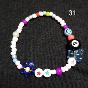 韓国ビーズ 韓国アクセ ニコちゃん ビーズアクセ ブレスレット 原宿ファッション