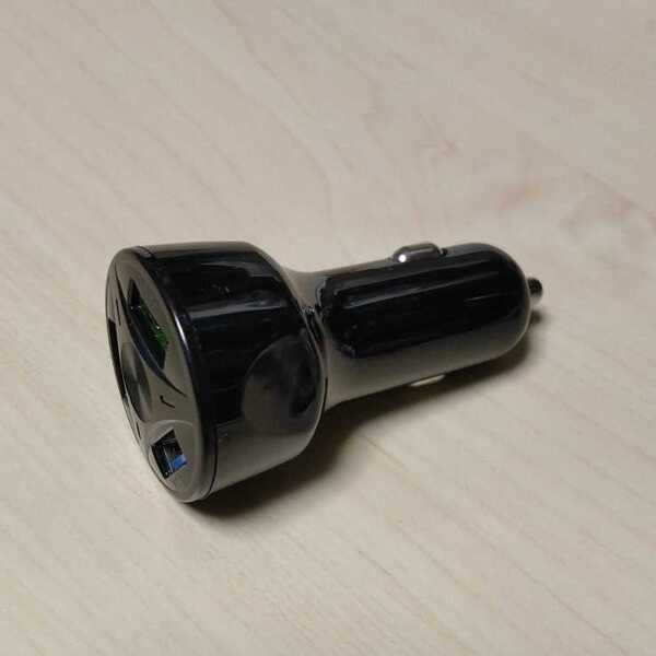 ◎スマホ 充電器 ケーブル付き リール式 車載 シガーソケット USB カーチャージャー 3in1