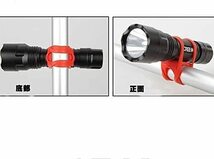 ブラックユニバーサル自転車懐中電灯ホルダー;HP0217;_画像4