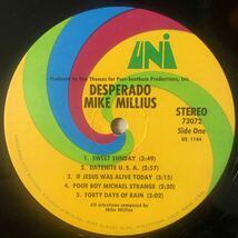 LP MIKE MILLIUS/DESPERADO[USオリジナル:'69年PRESS:未CD化:CS付き:フォーキー・モンド・サイケ!BECKがサンプリングLOOKOUT FOR LUCY収録]_画像4