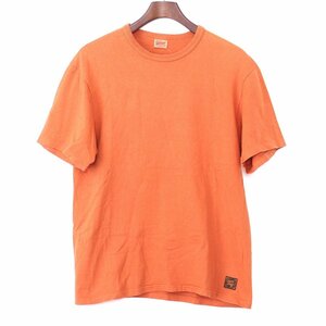 デラックスウエア DELUXE WARE 半袖Tシャツ Lサイズ オレンジ カットソー s/s tee