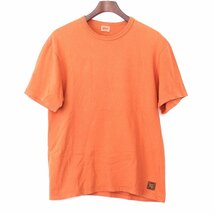 デラックスウエア DELUXE WARE 半袖Tシャツ Lサイズ オレンジ カットソー s/s tee_画像1