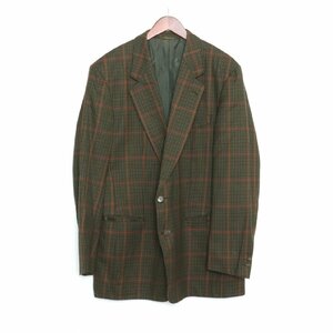 バーバリーズ BURBERRYS チェック柄テーラードジャケット グリーン check jacket