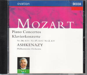 ◆送料無料◆モーツァルト：ピアノ協奏曲第2番、第16番、第17番～アシュケナージ、フィルハーモニア菅弦楽団 Import L6664