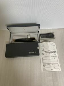 説明文必読/部品取り用/PARKER パーカーボールペン2本セット/セットや元箱か詳細不明/持ち手部分文字刻印 97 ARCHITECT/小傷金属変色等経年