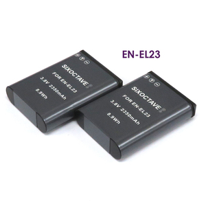 EN-EL23 Nikon 互換バッテリー 2個　純正充電器で充電可能 COOLPIX P600 P610 P610s B700 P900 P900s S810c