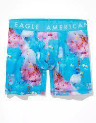 * AE アメリカンイーグル ボクサーブリーフ トランクス AEO Cotton Candy 6" Classic Boxer Brief M / Blue *