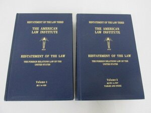 ▼0.14　【まとめて2冊 洋書 Restatement of the Law 第3版 The Foreign Relations Law of the United States アメリカ 法学 19…】 02202