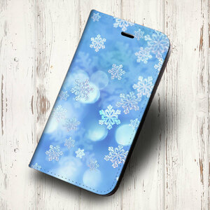 iPhone14 other notebook type case snow. crystal * snow Christmas pattern iPhoneSE iPhone8 iPhone13 iPhoneXR other iPhone each model correspondence 