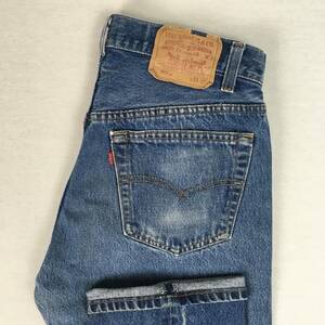 【80s】Levi's リーバイス 501xx 501-0000 米国製 89年 レギュラー デニム パンツ ジーンズ W33 L34 ナイロンフットボタン 刻印552