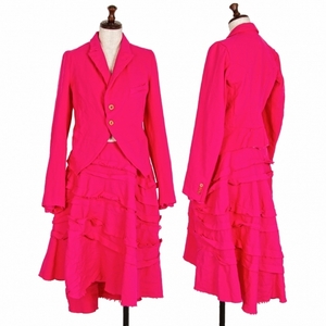  Comme des Garcons COMME des GARCONS poly- . cutting cut . setup suit pink M rank [ lady's ]