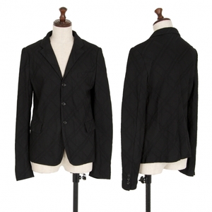  com com Comme des Garcons COMME des GARCONS check weave wool tailored jacket black S [ lady's ]