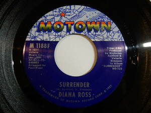 Diana Ross Surrender / I'm A Winner Motown US M 1188F 200442 SOUL ソウル レコード 7インチ 45