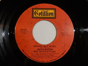 Brook Benton Heaven Help Us All / Whoever Finds This (I Love You) Cotillion US 44110 200459 SOUL ソウル レコード 7インチ 45