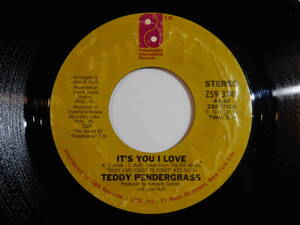 Teddy Pendergrass It's You I Love Philadelphia International US ZS9 3742 200463 SOUL ソウル レコード 7インチ 45