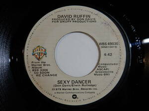 David Ruffin Sexy Dancer / Break My Heart Warner Bros. US WBS 49030 200478 SOUL DISCO ソウル ディスコ レコード 7インチ 45